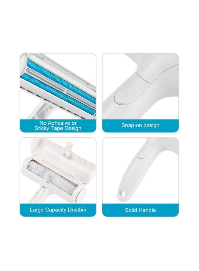 Reusable Pet Hair Remover With Self-Cleaning Base White 210mm - Image 3