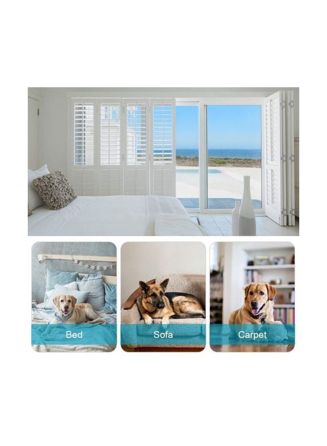 Reusable Pet Hair Remover With Self-Cleaning Base White 210mm - Image 4