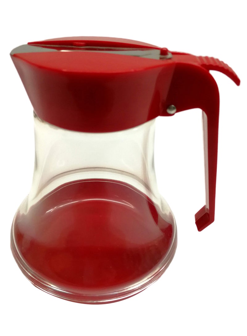 Sugar Dispenser Red/Clear 12cm