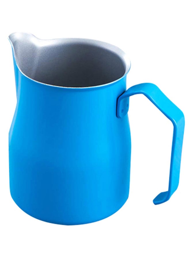 Non-Stick Coffee Milk Frothing Pitcher Blue/Silver 0.35Liters 