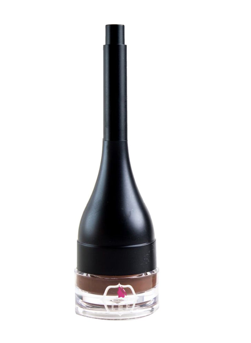 Waterproof Eyebrow Cream Gel With Brush 01 Dark Brown - Image 1