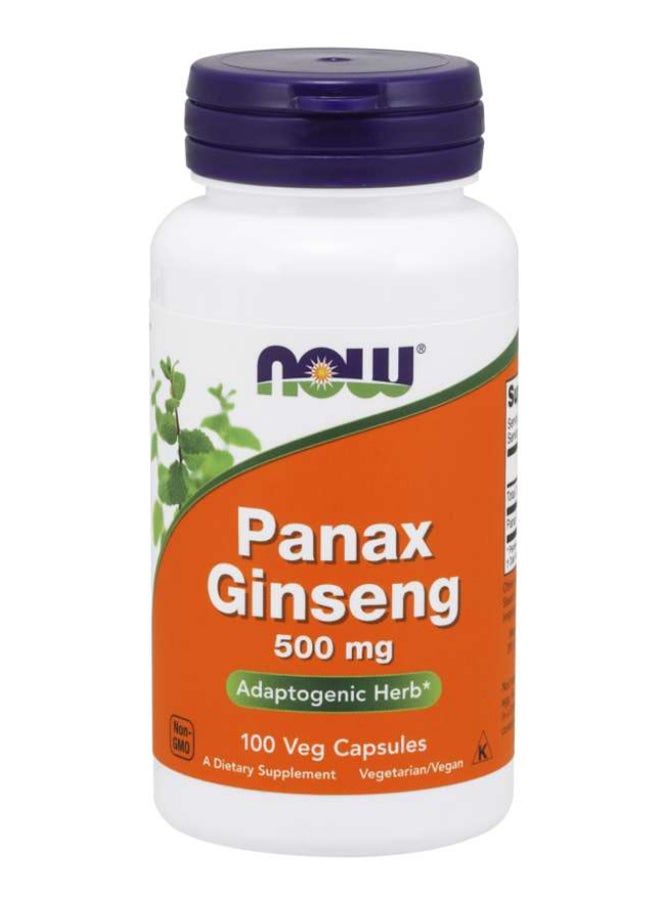 Now Foods Panax Ginseng Dietary Supplement - 100 Capsules