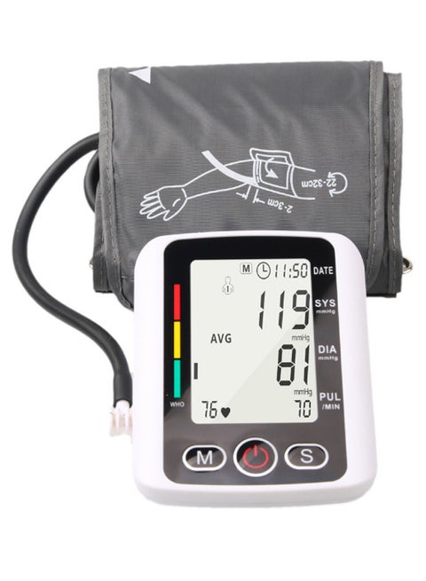 Electronic Arm Blood Pressure Monitor With Wristband