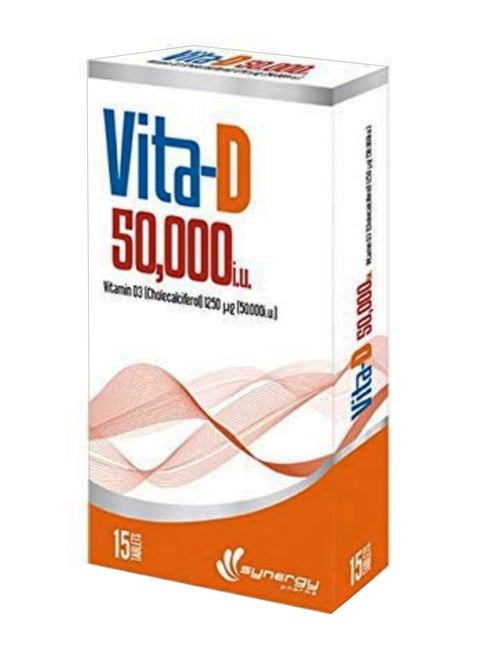 Vita-D 50000 IU - 15 Tablets