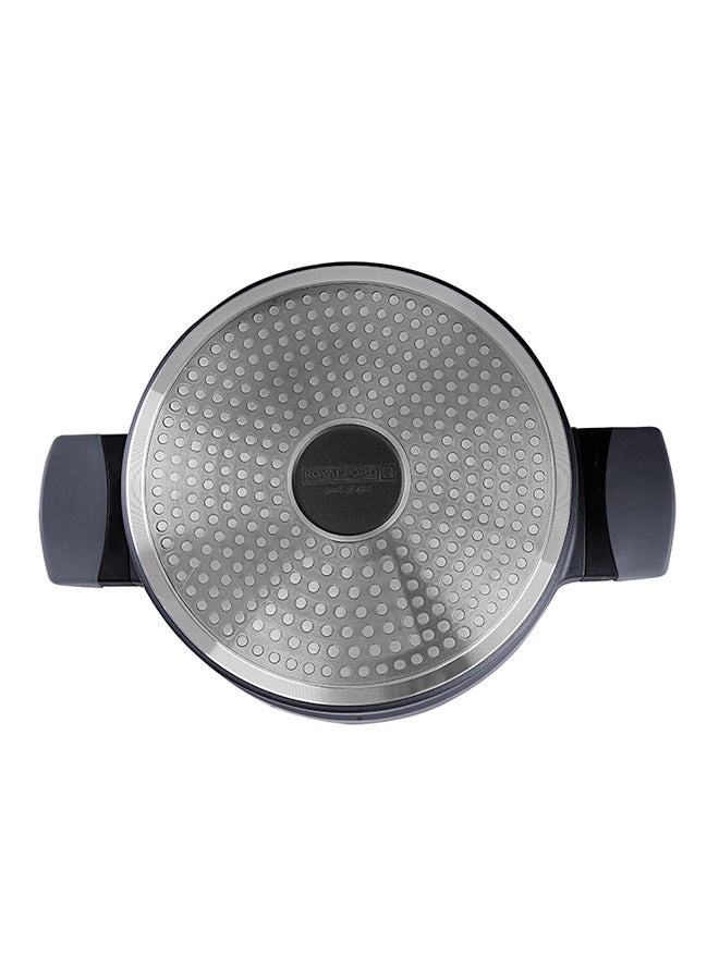Royalford Die Cast Aluminium Casserole With Lid Black 32cm  - Image 2