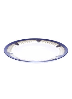 Royalford Soup Plate Blue/White/Gold 10inch  - Image 2