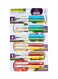 Royalford 12-Piece Knife Set Multicolour  - Image 2
