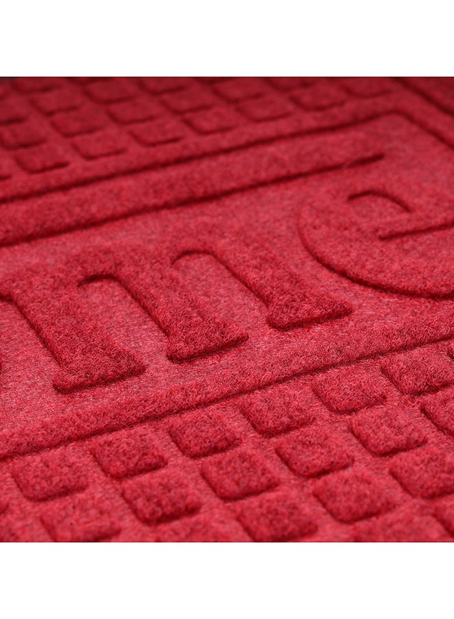 Royalford - Welcome Printed Square Door Mat Red 40 x 60cm - Image 1
