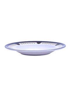 Royalford Soup Plate Blue/White/Gold 10inch  - Image 3