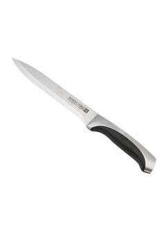 Royalford Utility Knife Premium-Grade Extra-Sharp Ss Blade With Convenient Ss+Abs Handle Silver/Black 5inch  - Image 2