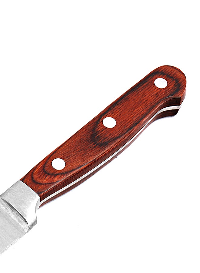 Royalford - 5 Inch Utility Knife Silver Brown Multicolor Silver/Brown 5cm - Image 1