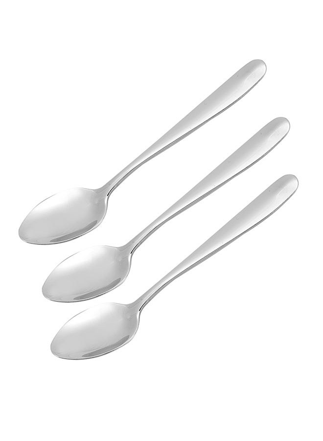 Royalford 3-Piece Tea Spoon Set Silver - Image 1