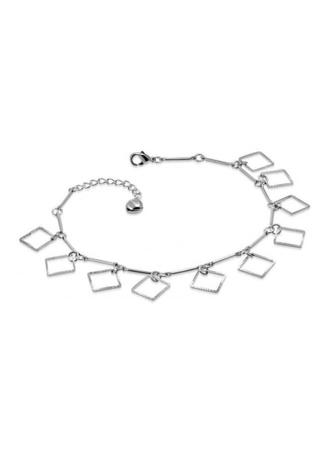 Generic - Metal Square Charm Anklet - Image 1