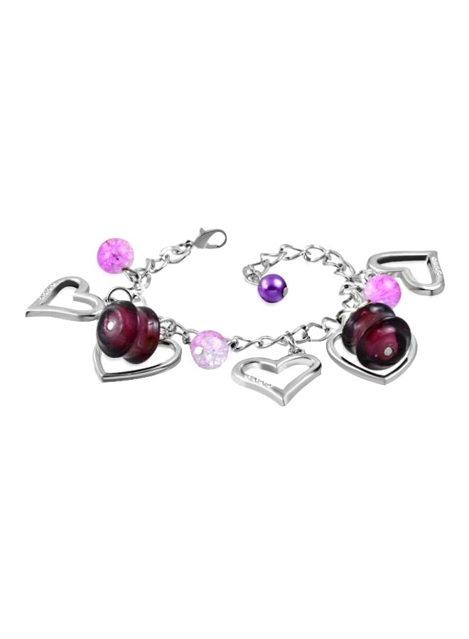 Copper Heart Charm Bracelet