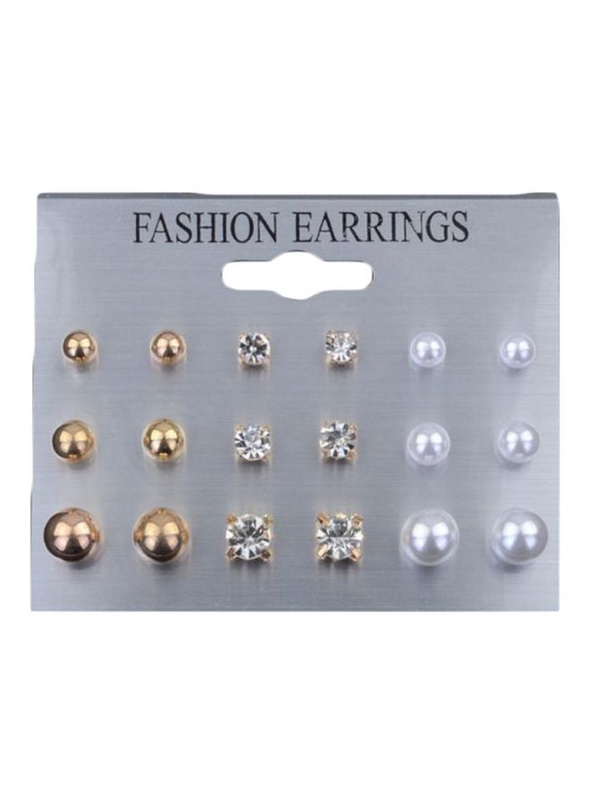 9-Pair Stud Earrings Set - v1584424356/N35940956A_1