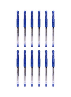 12-Piece Signo DX Ball Pen Blue