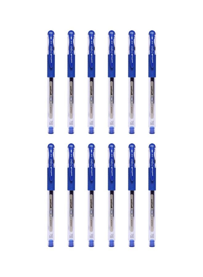 Uniball - 12-Piece Signo DX Ball Pen Blue - Image 1