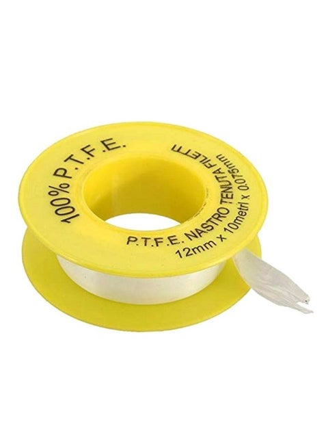 10-Piece Teflon Thread Tape Set Yellow/White