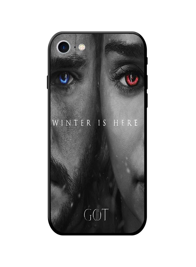 BLACKZ Protective Case Cover For iPhone 8 Black/Grey