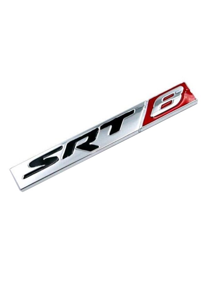 3XR - SRT8 Logo Emblem Badge Metal Sticker - Image 1