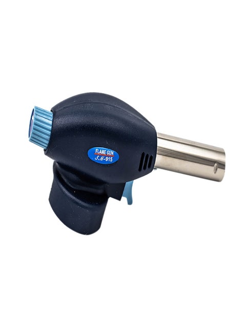 Multi Purpose Torch Flame Gun Gas Burner Navy/Chrome
