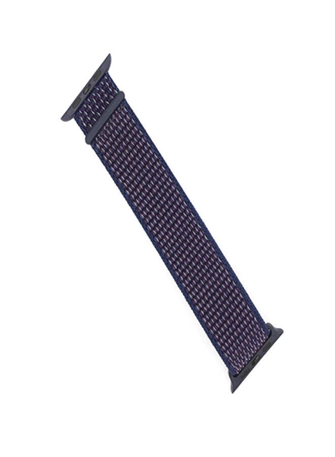 Pearl in Oyster - Replacement Strap For Apple Watch Series 3//4/5- Indigo - Image 1
