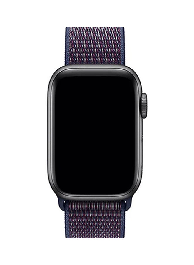 Pearl in Oyster - Replacement Strap For Apple Watch Series 3//4/5- Indigo - Image 1