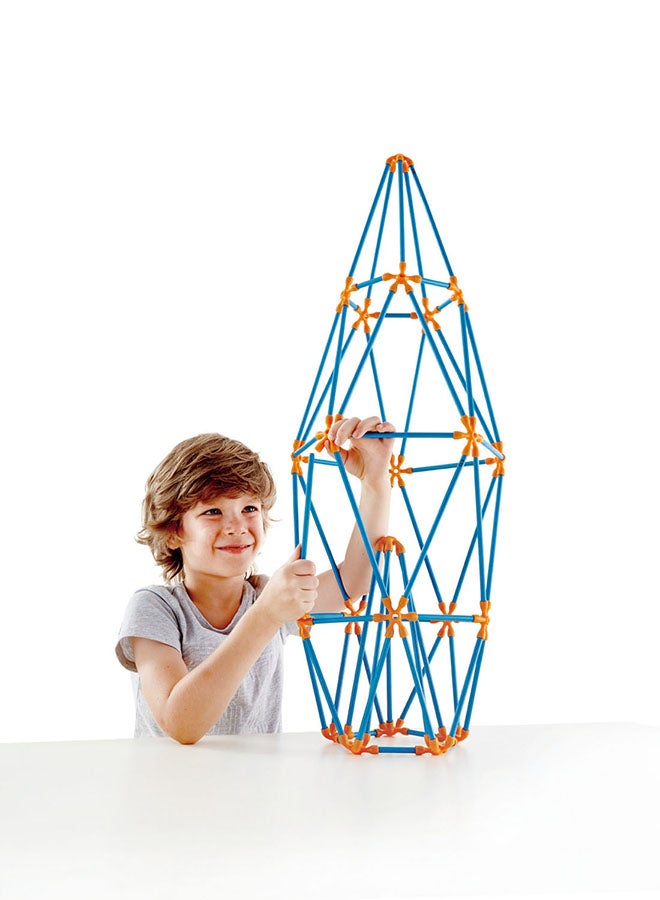 Hape E5566 Flexi Stix Stem Building Multi-Tower Kit 132 4+ Years  - Image 3