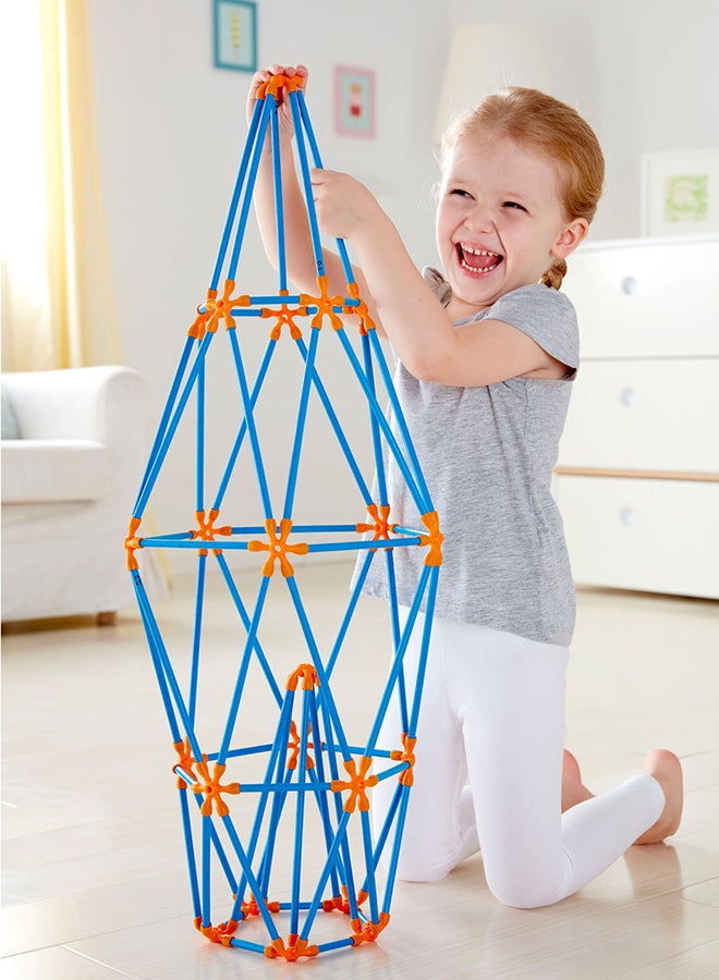 Hape E5566 Flexi Stix Stem Building Multi-Tower Kit 132 4+ Years  - Image 4