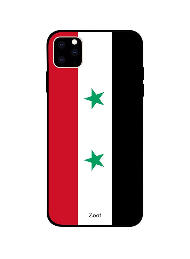 غطاء حماية واقٍ لهاتف أبل آيفون 11 برو ماكس طبعة علم سوريا Dfg00171