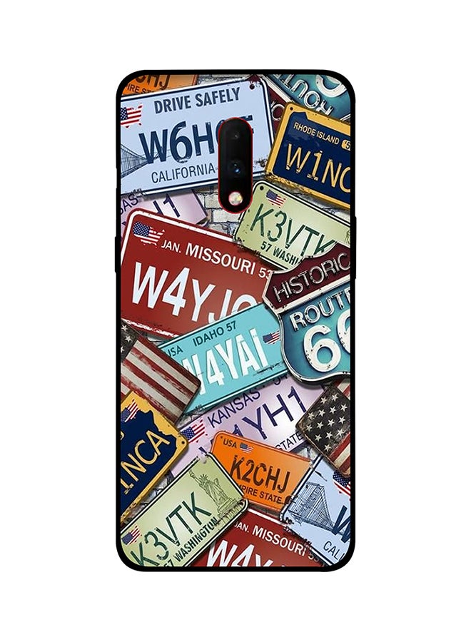 Theodor Protective Case Cover For Oneplus 7 Car Number Plate 