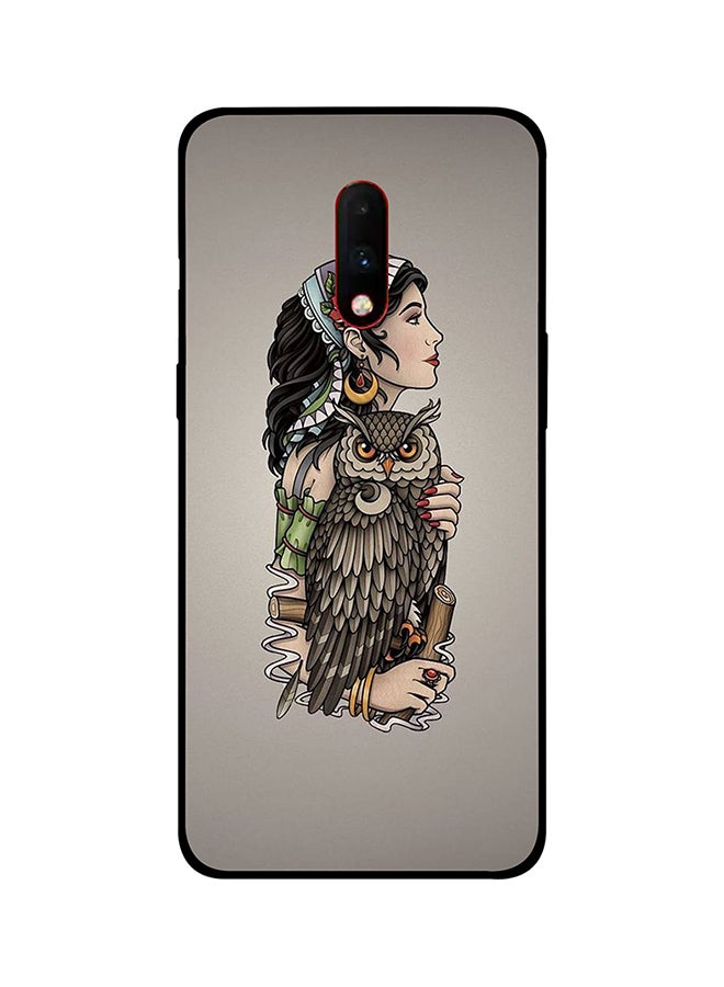 Protective Case Cover For Oneplus 7 Girl With Owl - v1584445008/N35489359A_1