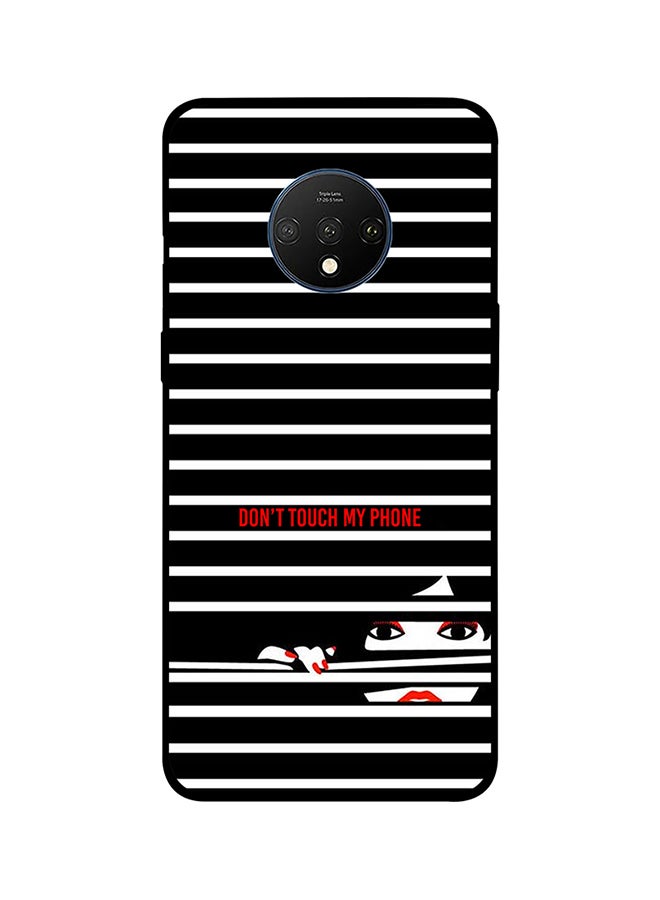ثيودور غطاء حماية واقٍ لهاتف ون بلس 7T غطاء واقي للهاتف مطبوع بعبارة "Don't Touch My Phone"