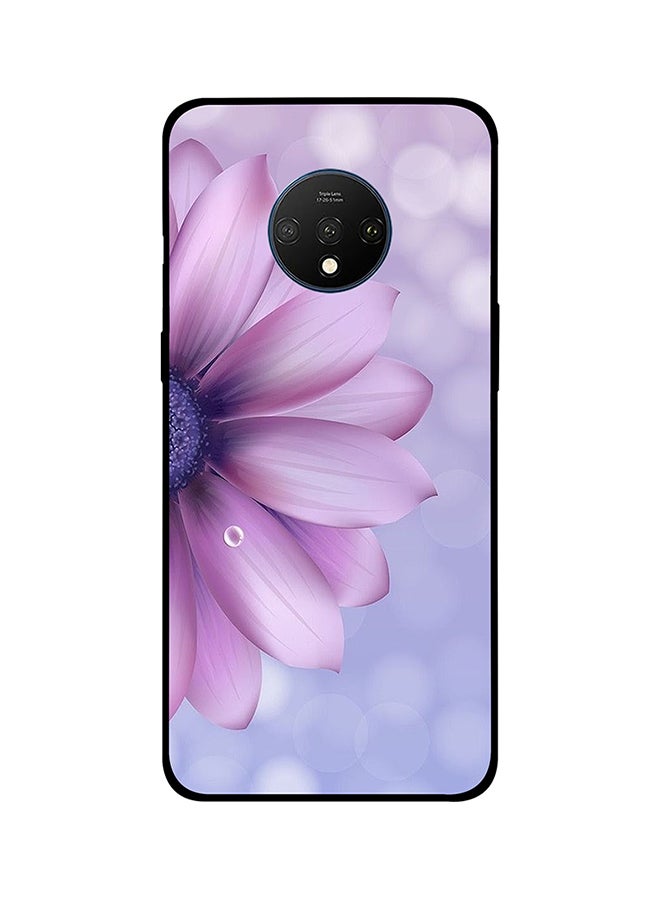 Protective Case Cover For Oneplus 7T Purplr Sunflower
