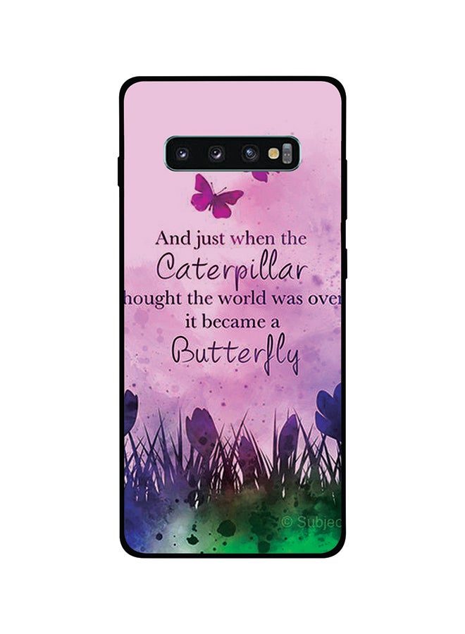 Theodor Protective Case Cover For Samsung Galaxy S10P Caterpillar Butterfly 