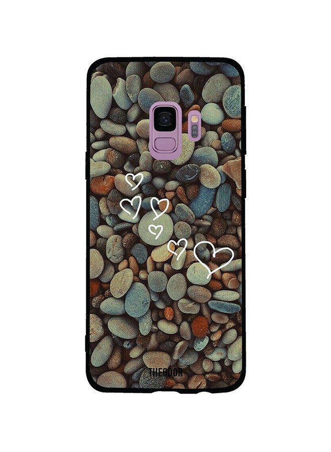 غطاء حماية واقٍ لهاتف سامسونج جالاكسي S9 الريشة الوردية