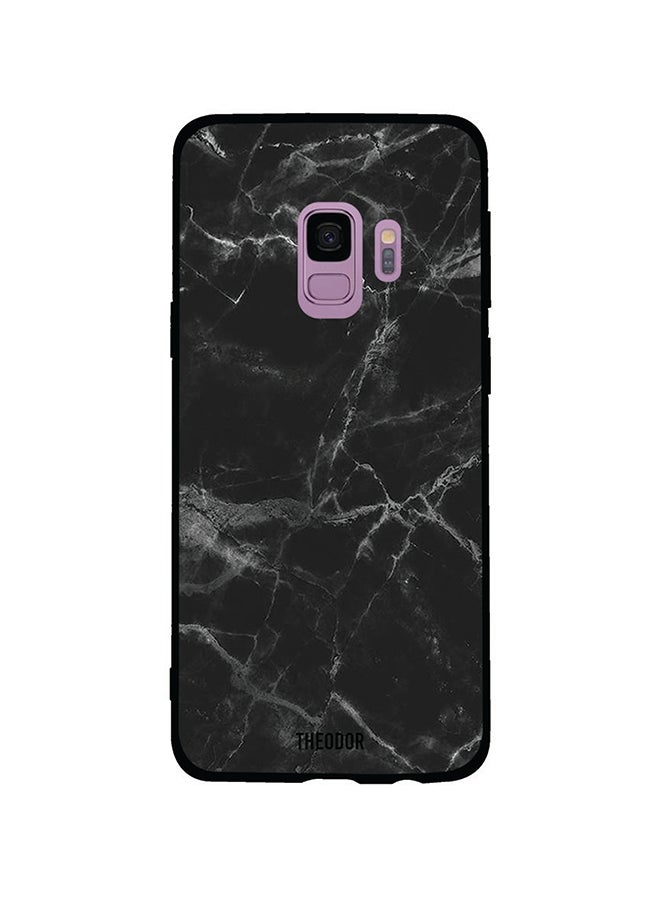غطاء حماية واقٍ لهاتف سامسونج جالاكسي S9 أسود مرمري