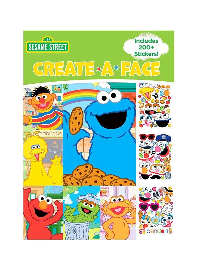 Bendon Create-A-Face Sesame Street Sticker Book 43372 - Image 2