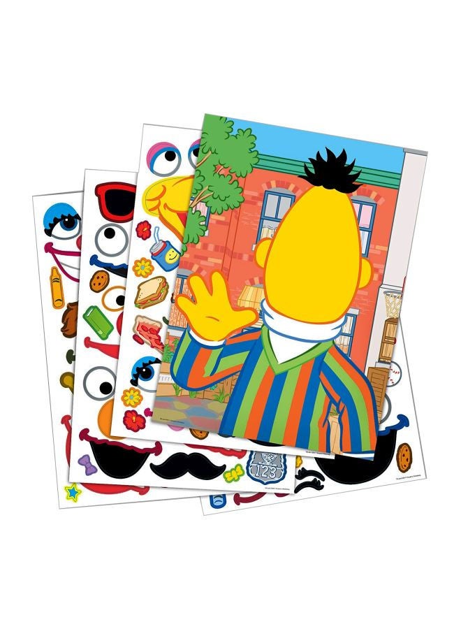 Bendon Create-A-Face Sesame Street Sticker Book 43372 - Image 1