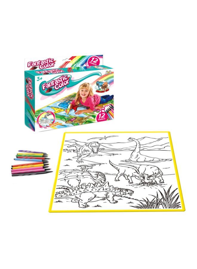 كول بيبي مجموعة تلوين فانتاستيك كولور مكونة من 13 قطعة أبيض/وردي/أحمر