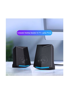 Generic 2-Piece V-115 Desktop Speaker black  - Image 2