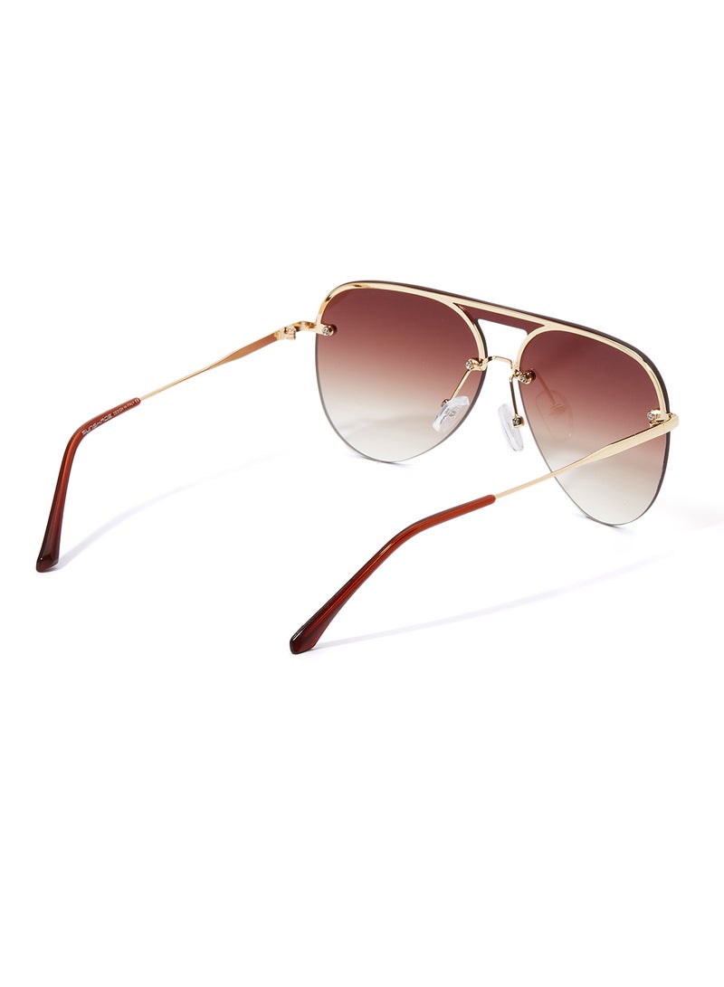 Sunshade Rimmed Aviator Sunglasses - Image 2
