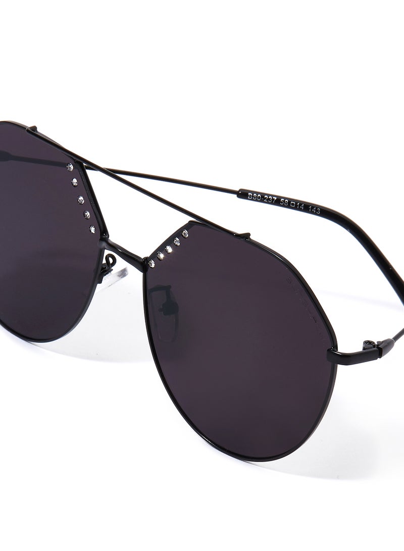 Sunshade - Rimmed Aviator Sunglasses - Lens Size: 62 mm - Image 1