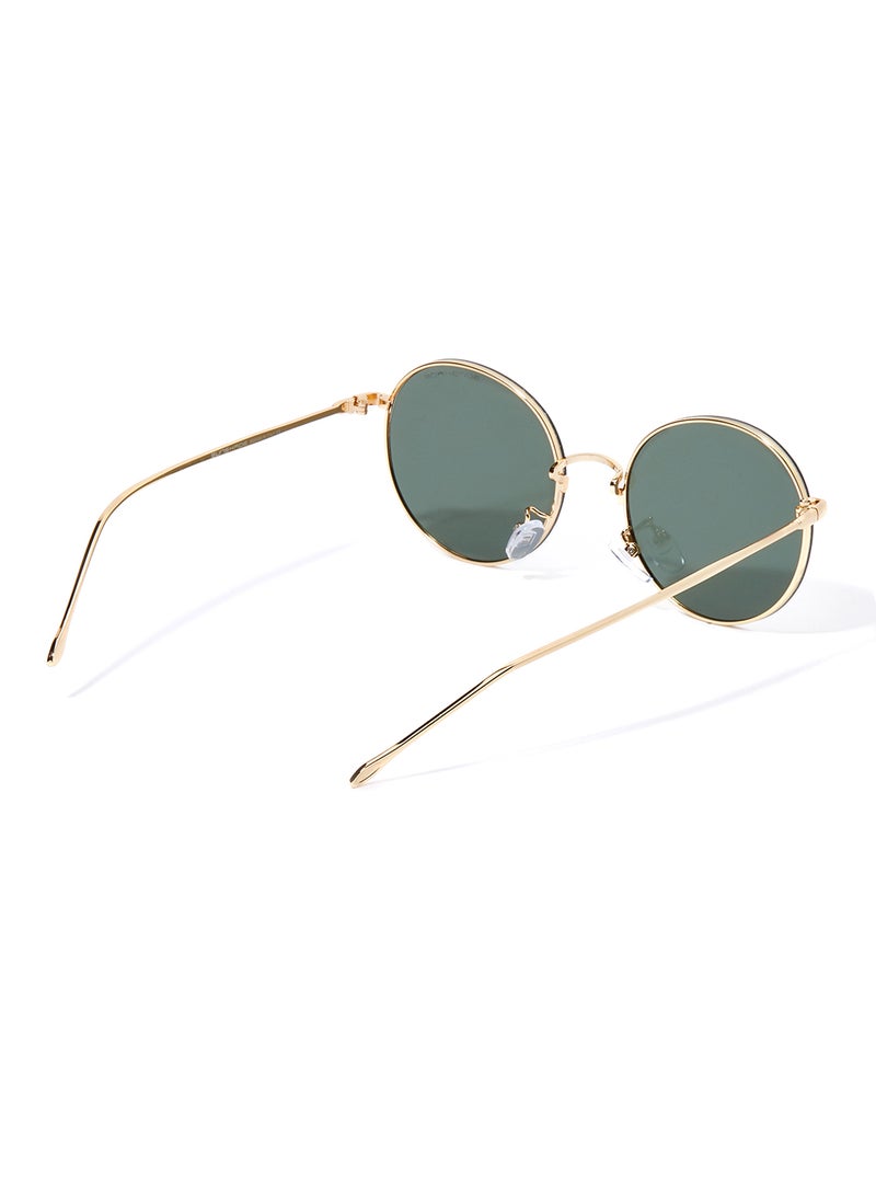 Sunshade Rimmed Retro Round Sunglasses - Lens Size: 53 mm - Image 2