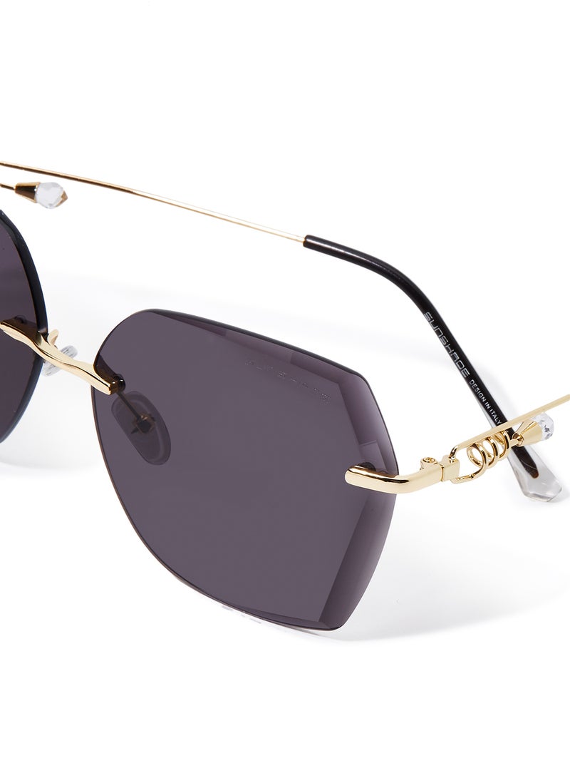 Sunshade - Women's Hexagon Sunglasses - Image 1