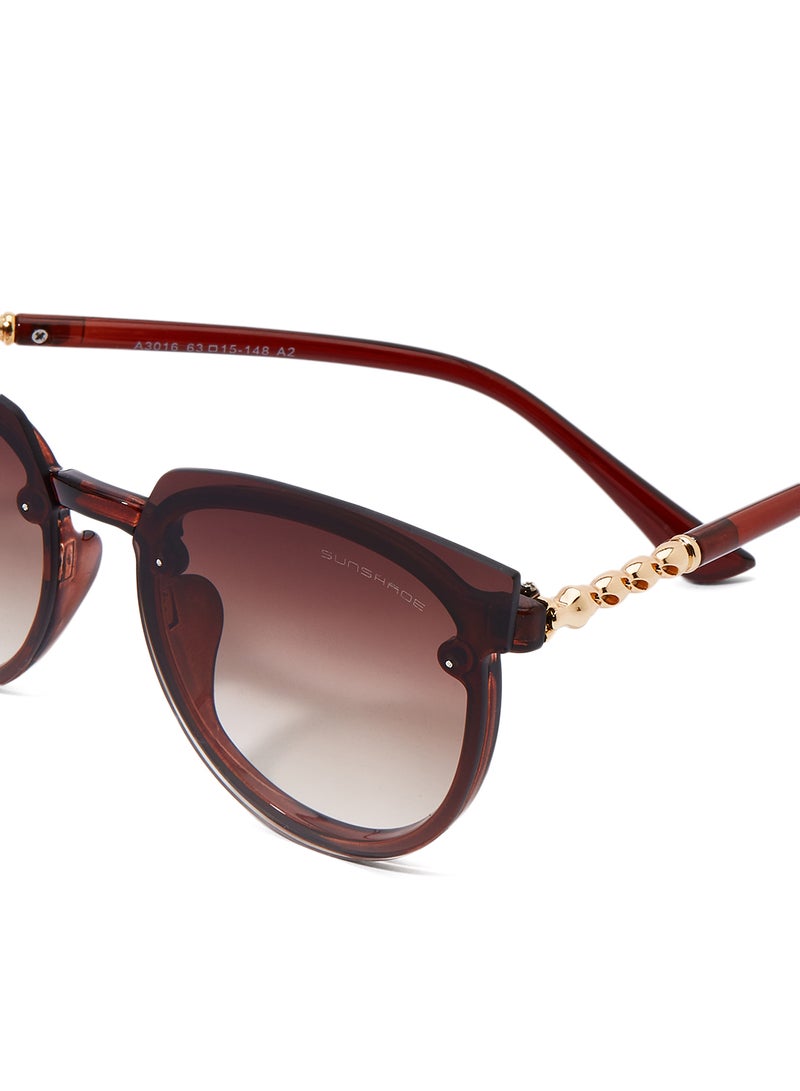 Sunshade - Women's Cat-Eye Sunglasses Ss-A 3016 Brn-D - Image 1