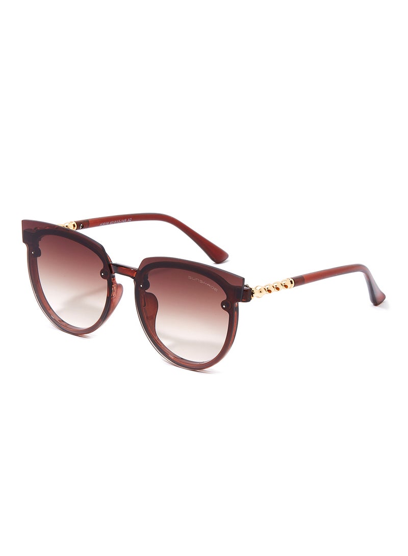 Sunshade - Women's Cat-Eye Sunglasses Ss-A 3016 Brn-D - Image 1
