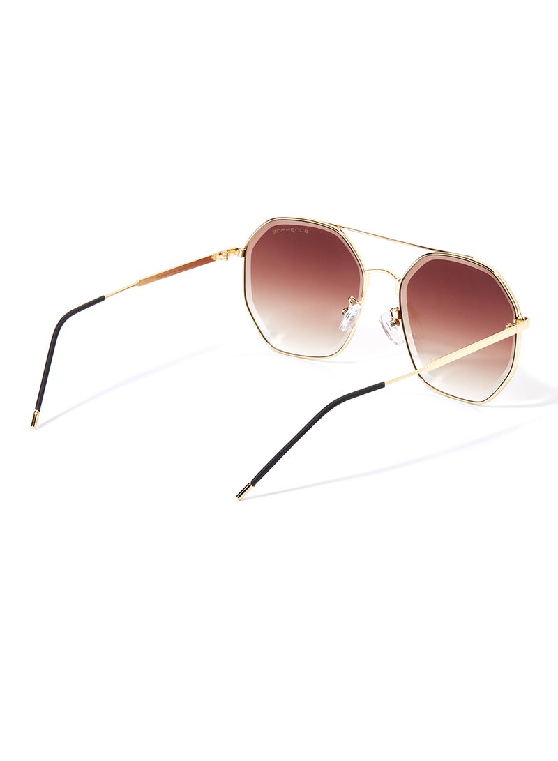 Sunshade - Women's Hexagon Sunglasses - Lens Size: 57 mm - Image 1