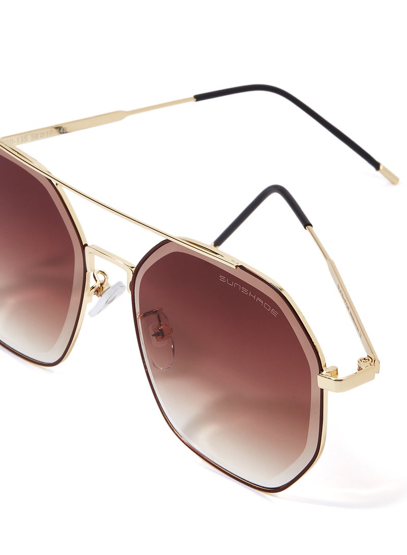 Sunshade - Women's Hexagon Sunglasses - Lens Size: 57 mm - Image 1