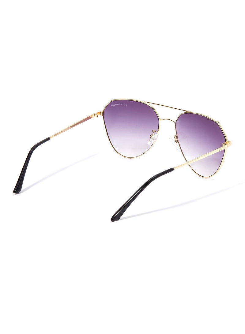 Sunshade Rimmed Aviator Sunglasses - Lens Size: 60 mm - Image 2